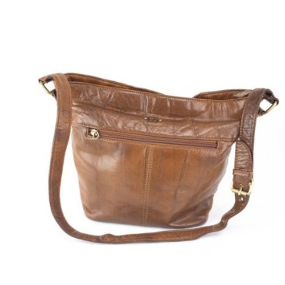 DONATED Brown Stone Mountain leather purse - Picture 3 of 15